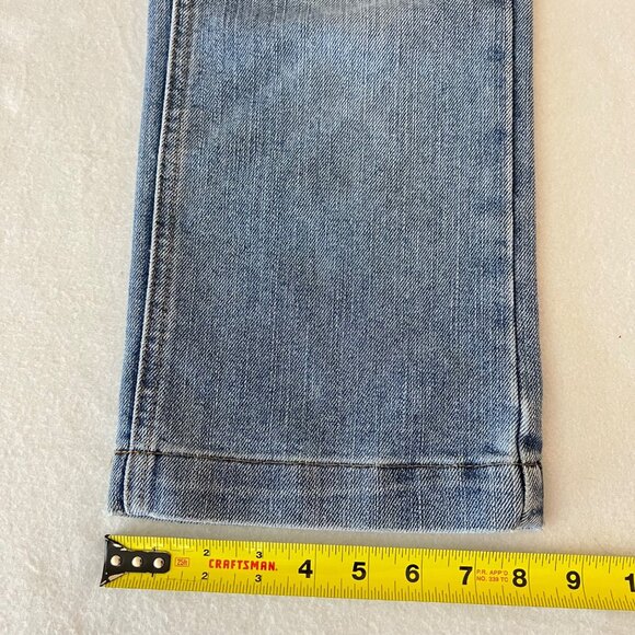 Tommy Hilfiger Women's Blue Denim Cropped Jeans Size 8 Straight Mid Rise Cotton - Picture 9 of 10